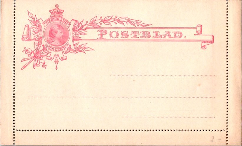 Netherlands Higgins & Gage A3 Unused.