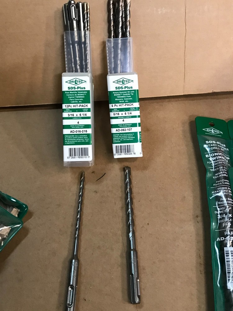 Hammer Drill bits - 5/32 x 6 1/2 / 3 pcs.