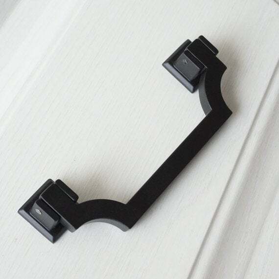 Bail Pull Dresser Pulls Drawer Knobs Handles Black Pulls Drop Modern Handle Pul