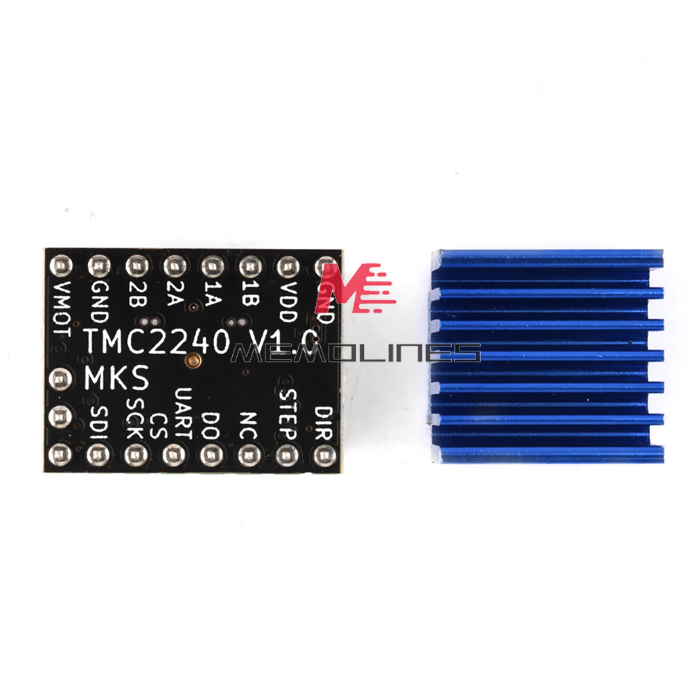 TMC2240 3D Printer Stepper Motor Driver Module with Heat Sink High Current