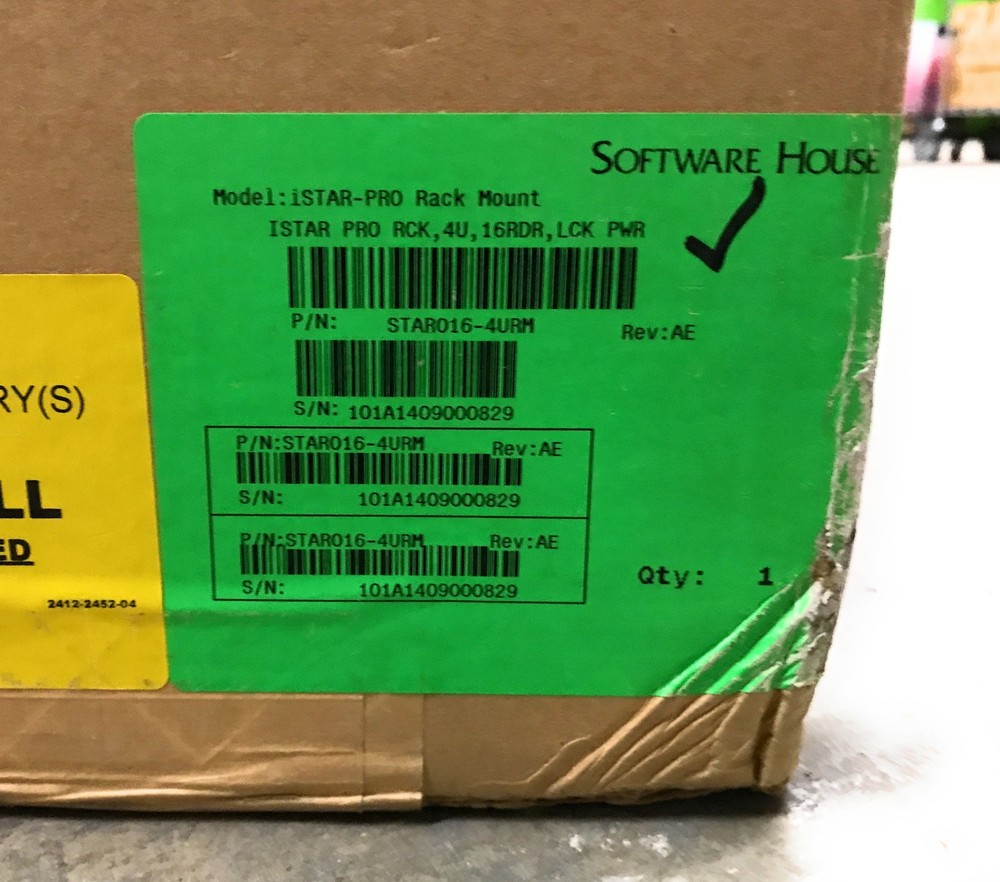NEW Software House iSTAR Pro STAR016-4URM Rack Mount Door Controller
