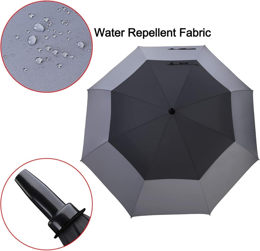 Professional 68 Inch Golf Umbrella - Windproof, Automatic Open Canopy Protection
