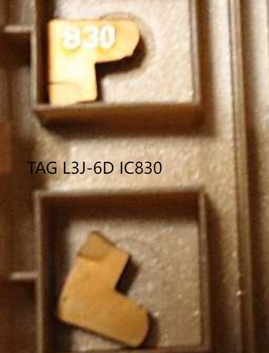10 PCS  ORIGINAL  INSERTS     ‎‎      ‎TAG L3J-6D IC830