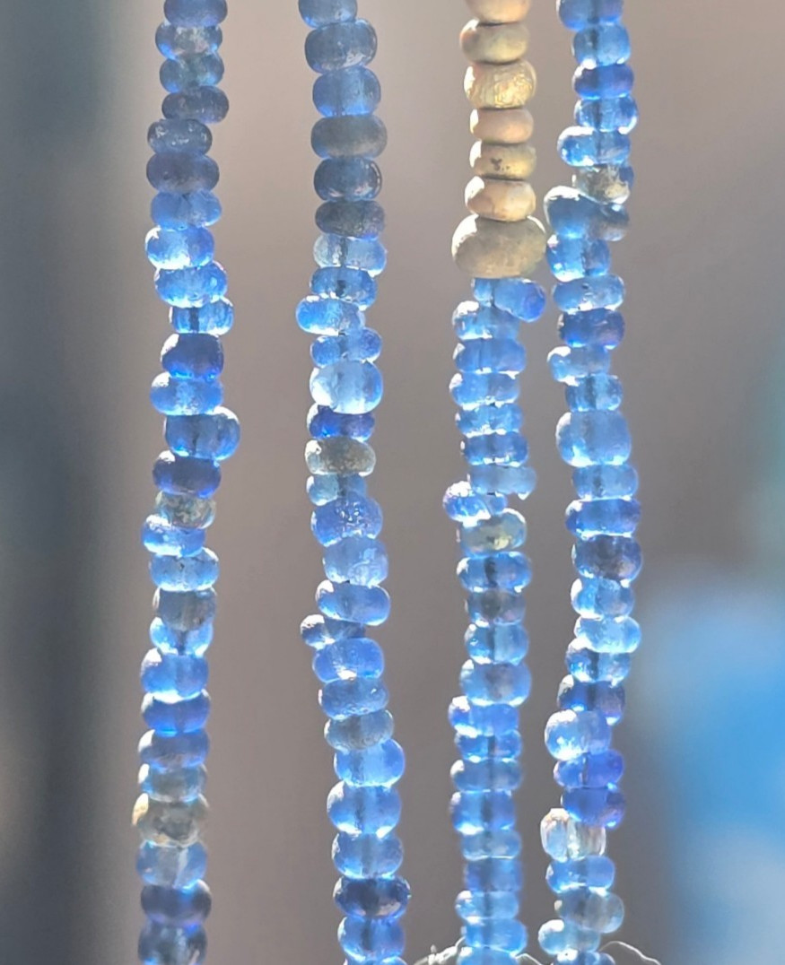 LOT OF 14 FLORIDA CALUSA GLADES CULTURE AUTHENTIC TRADE BEADS Indian Arrowhead