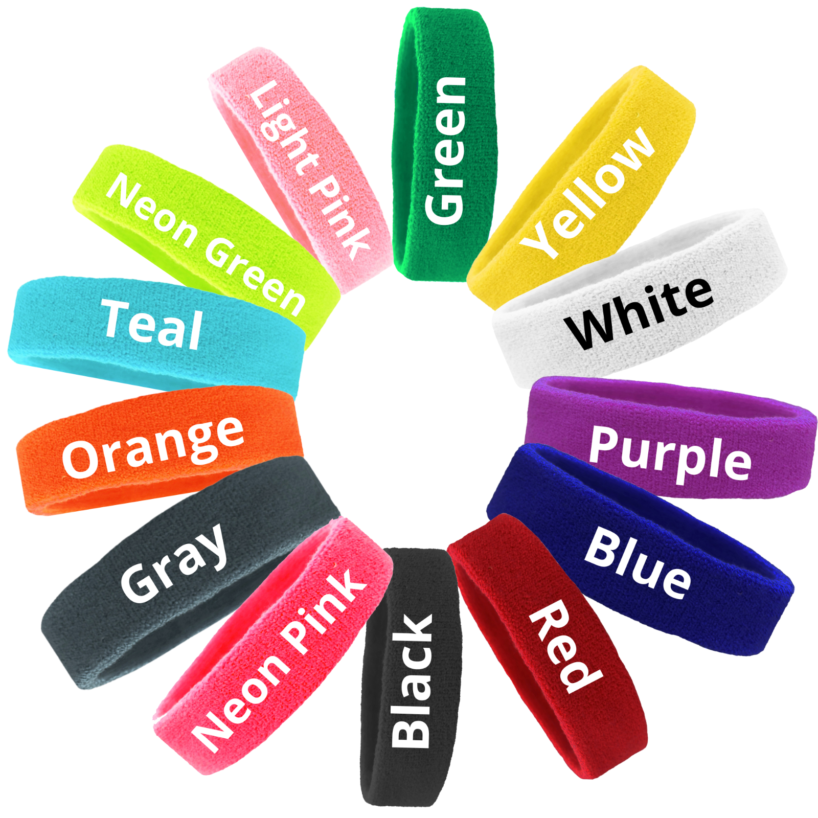 Sweatband Set Exercise Headband Wristbands Workout Head Wrist Sweat Band