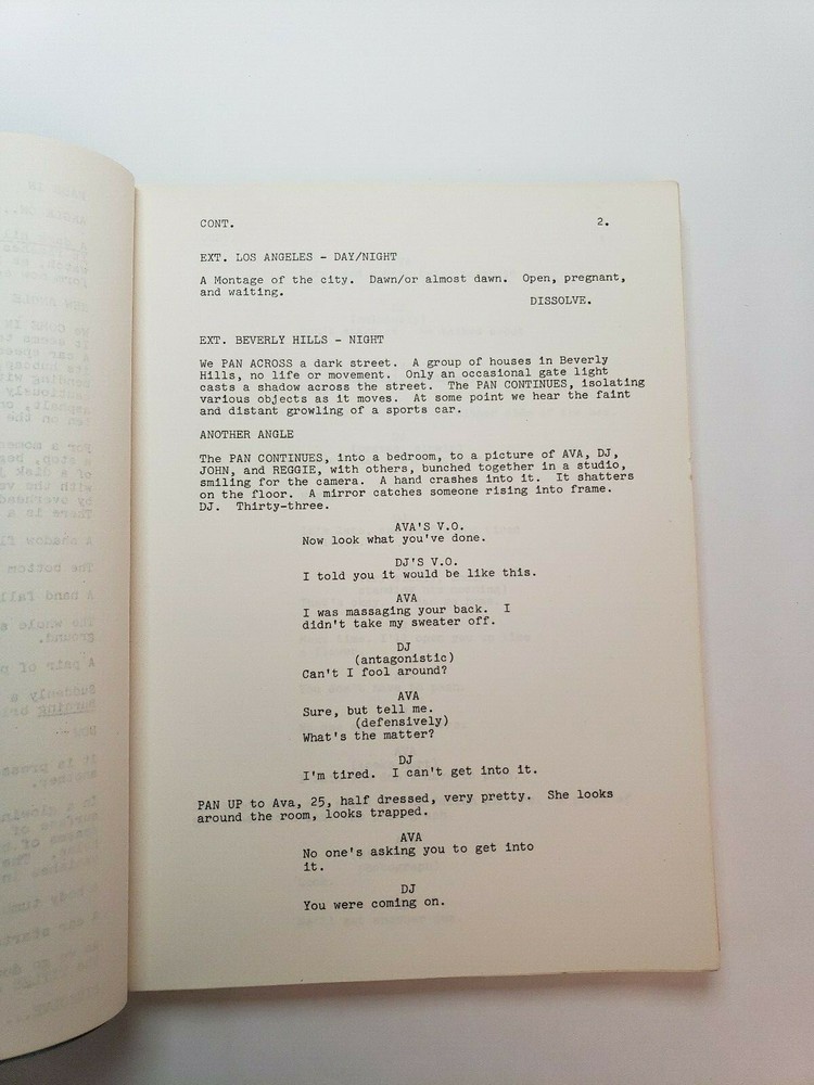 AM/FM / Charles Hartman 1973 Unproduced Movie Script, First Draft Screenplay
