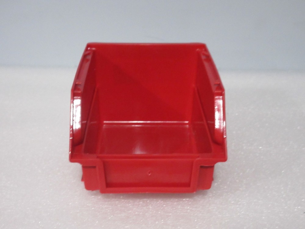 12 pack Storage Bins Red Plastic Small Parts Container Stack