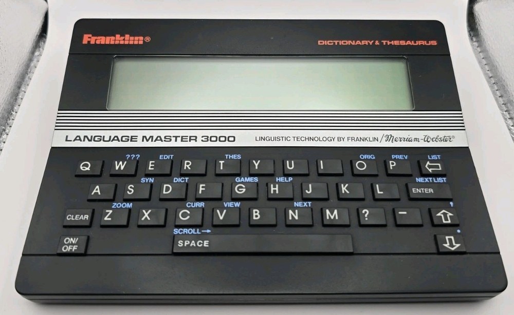 Tested Franklin Language Master 3000 Electronic Dictionary & Thesaurus LM-3000B