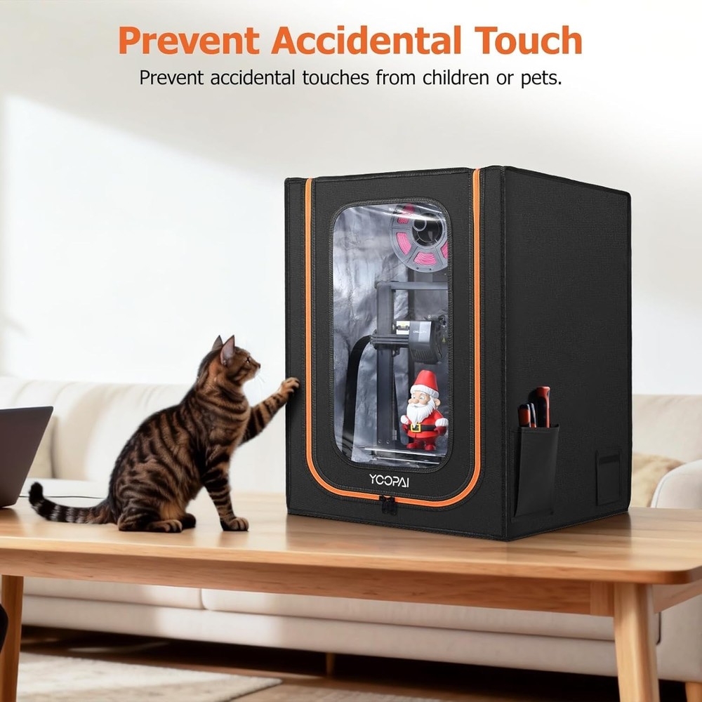 Fireproof 3D Printer Tent with LED Lighting - Upgrade Your Printing Experience