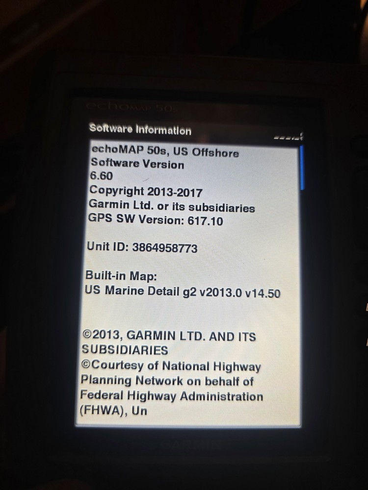 Mint Garmin EchoMap 50s Chartplotter Fishfinder HD-ID Sonar