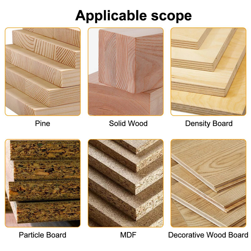 3Pcs 45 Degree Lock Miter Router Bit Set,1/2" 5/8" 3/4" Cutting Height 1/4"Shank