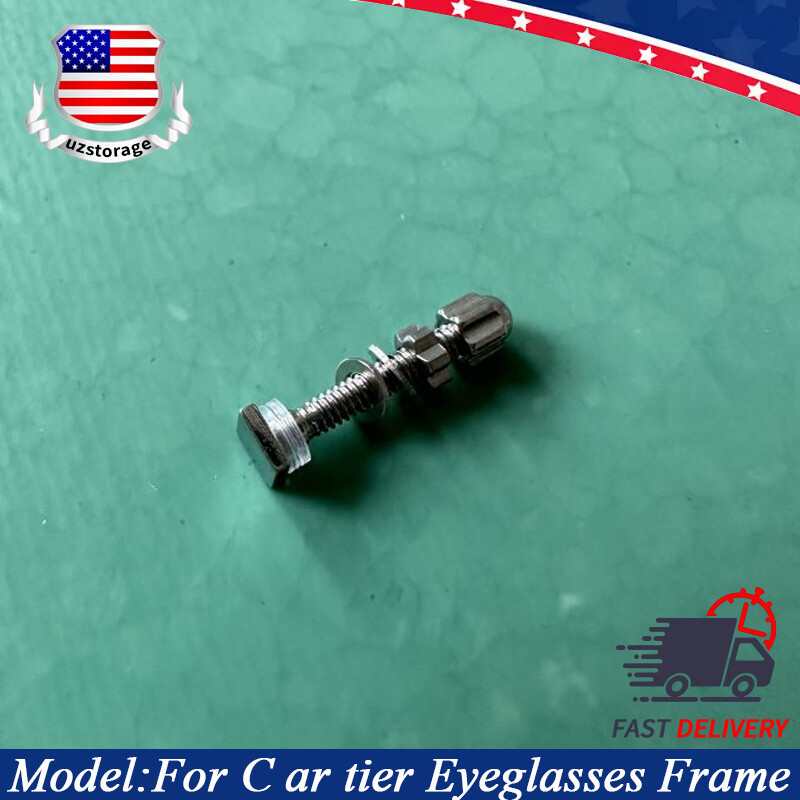 NEW Small Size Square Screw & Bolt Replace For C ar tier Eyeglasses Frame Silver