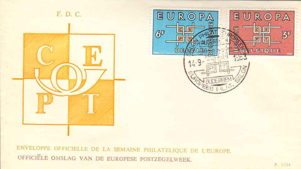 Belgium Scott 598-599 Unaddressed.