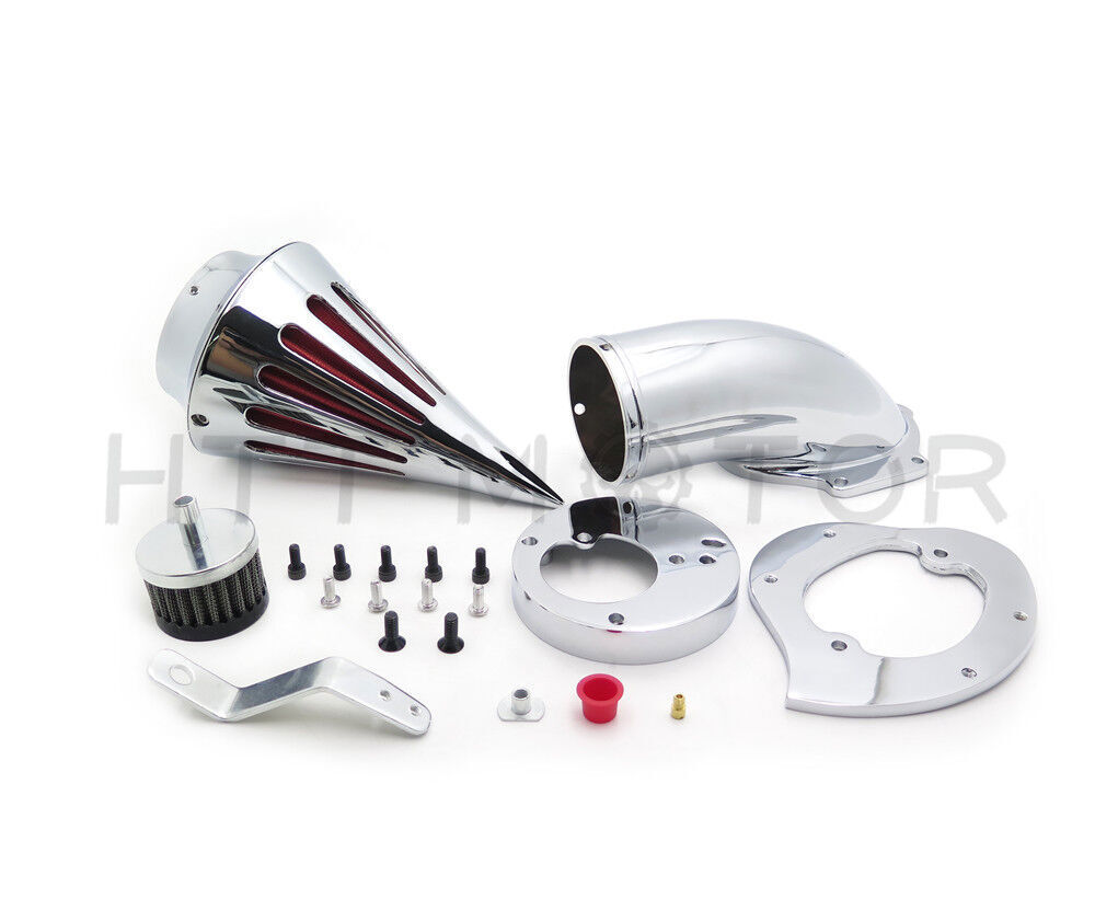 Spike Air Cleaner Intake Filter Kit For Honda Vtx1300 Vtx 1300 '03-'09 Chrome