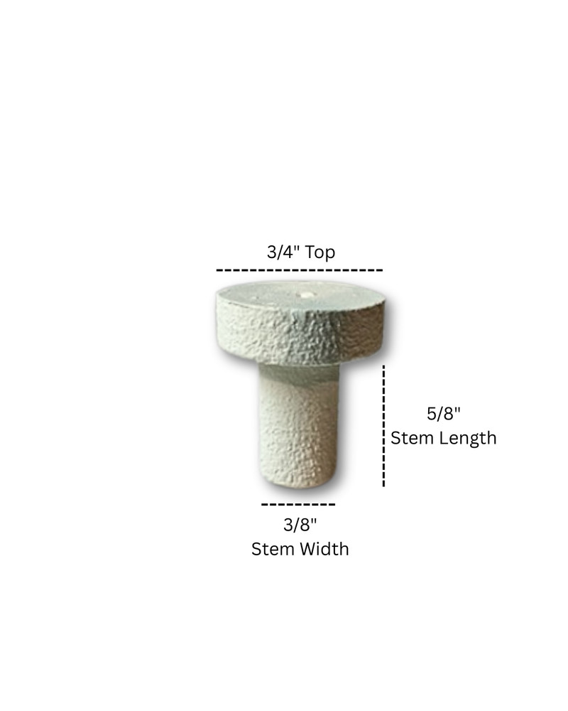 Ceramic Coral Frag Plugs, 1000 pack, 3/4" - White