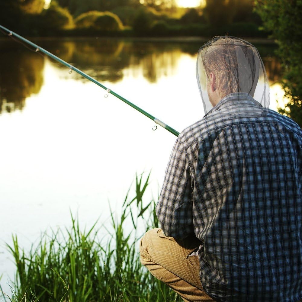 Extra Fine Mesh Bug Netting - Comfortable Face & Neck Protection for Camping