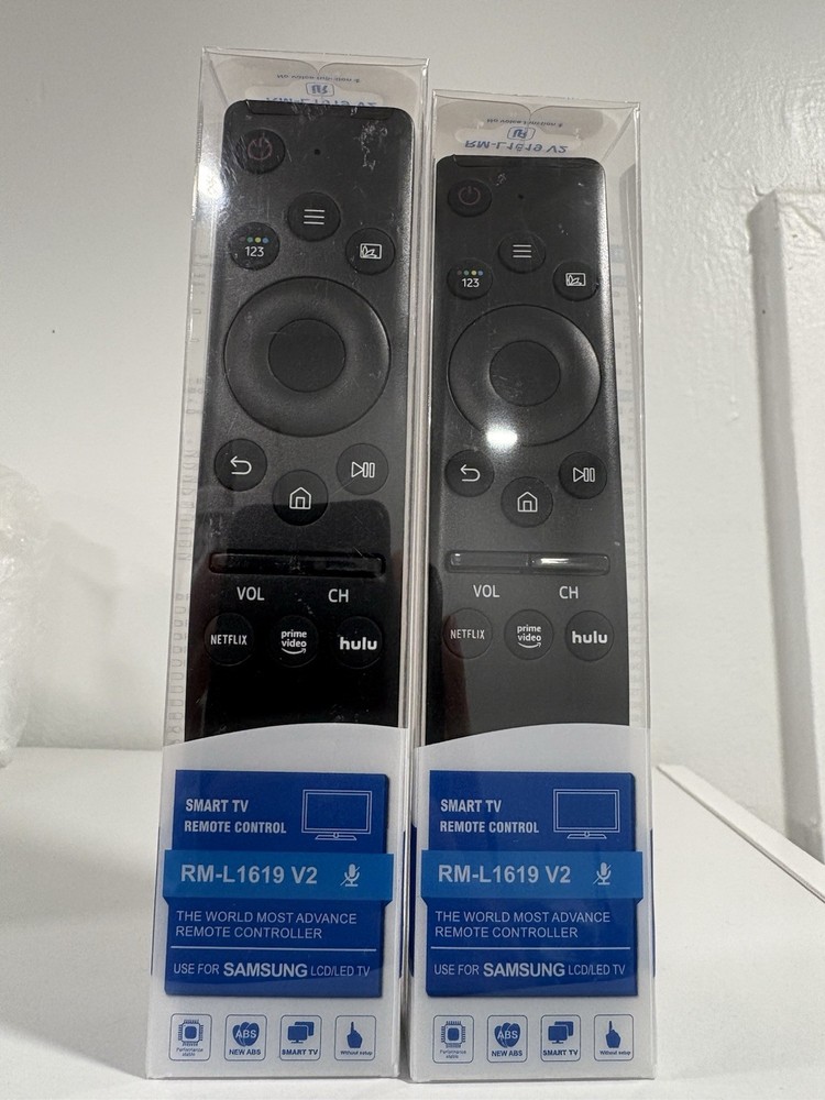 Smart TV Remote Control Samsung Rm-L1619 Replacement 2 Pack