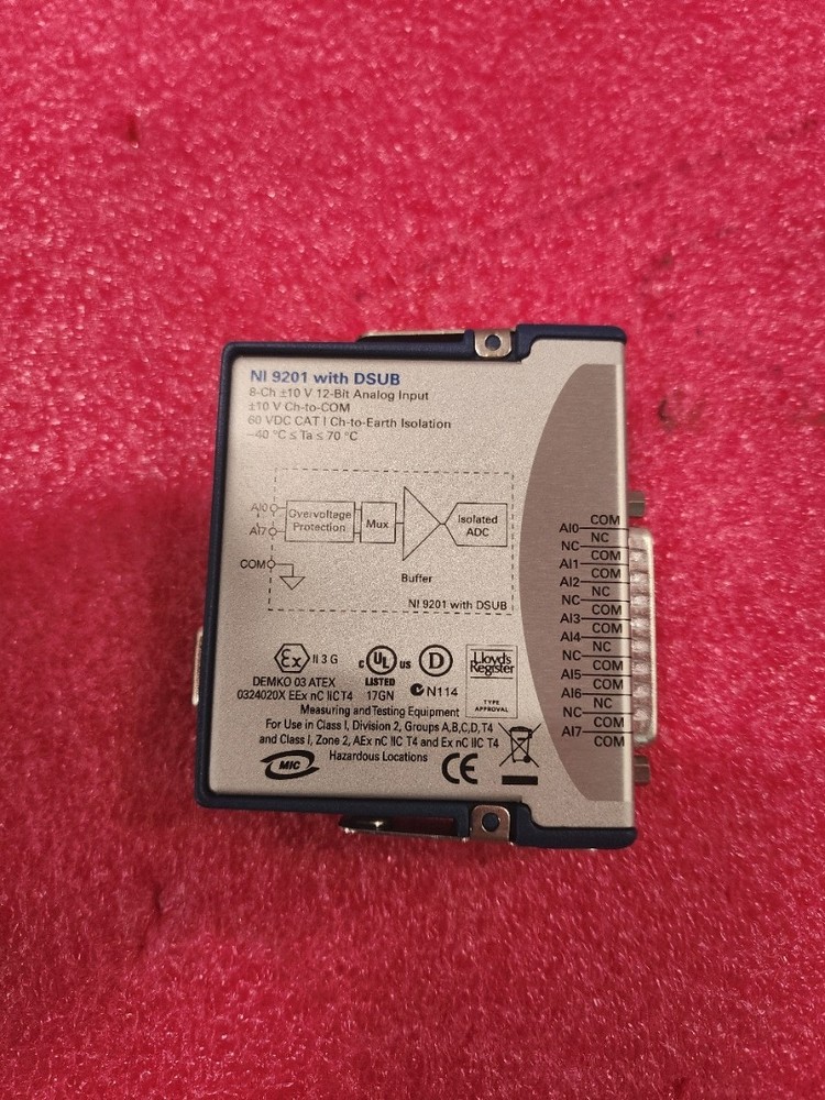 National Instruments NI 9201 CDAQ 8ch 12 bit Analog Input with DSUB Unit #1