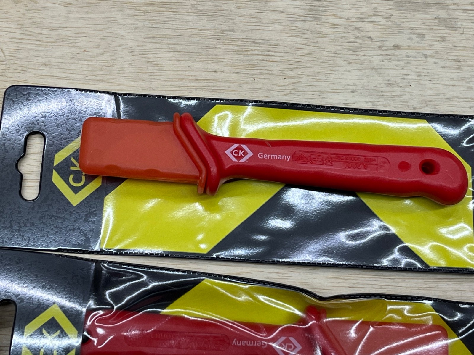 VDE 14309 Lineman Skinning Knife Straight Blade Cable Knife CK Germany