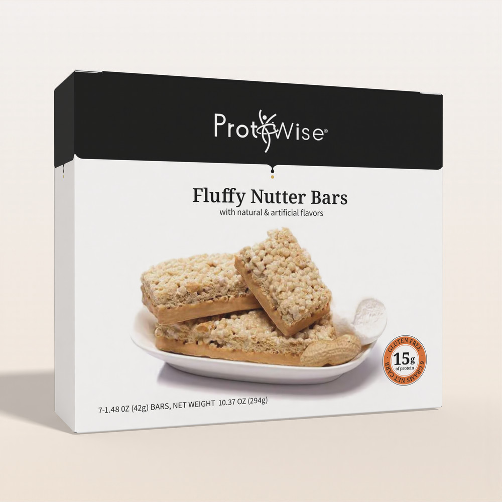 ProtiWise Protein Bars Fluffy Nutter 7ct Weight Management Snack