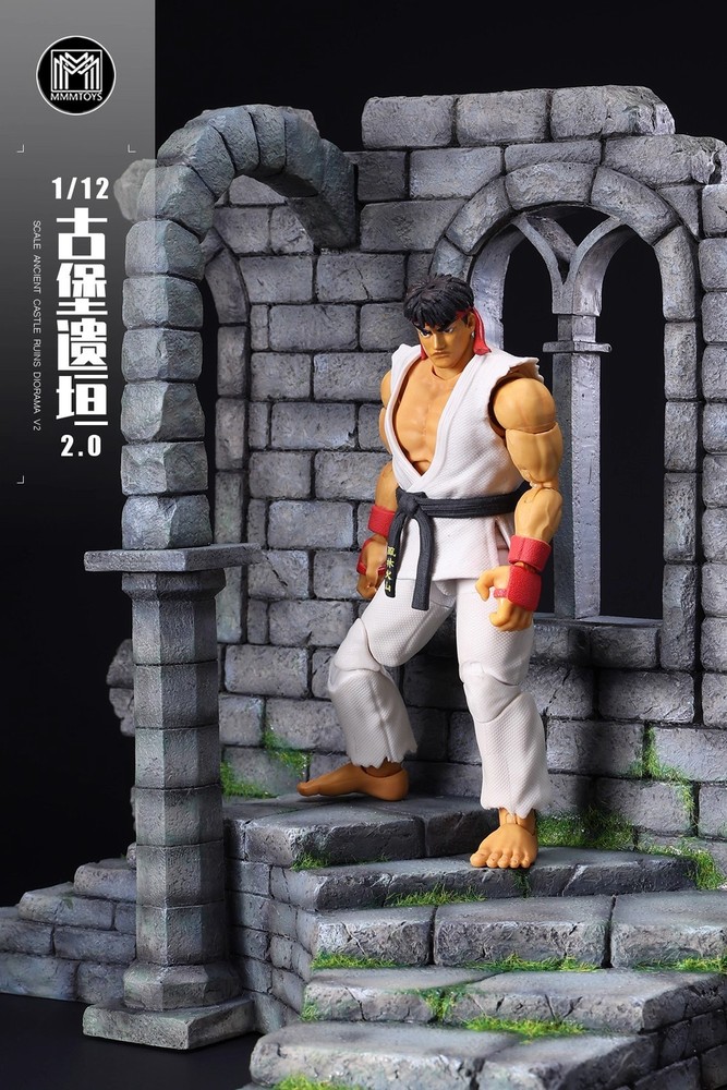 MMMToys 1:12 Scale Ancient Castle Ruins Diorama Model Set V2