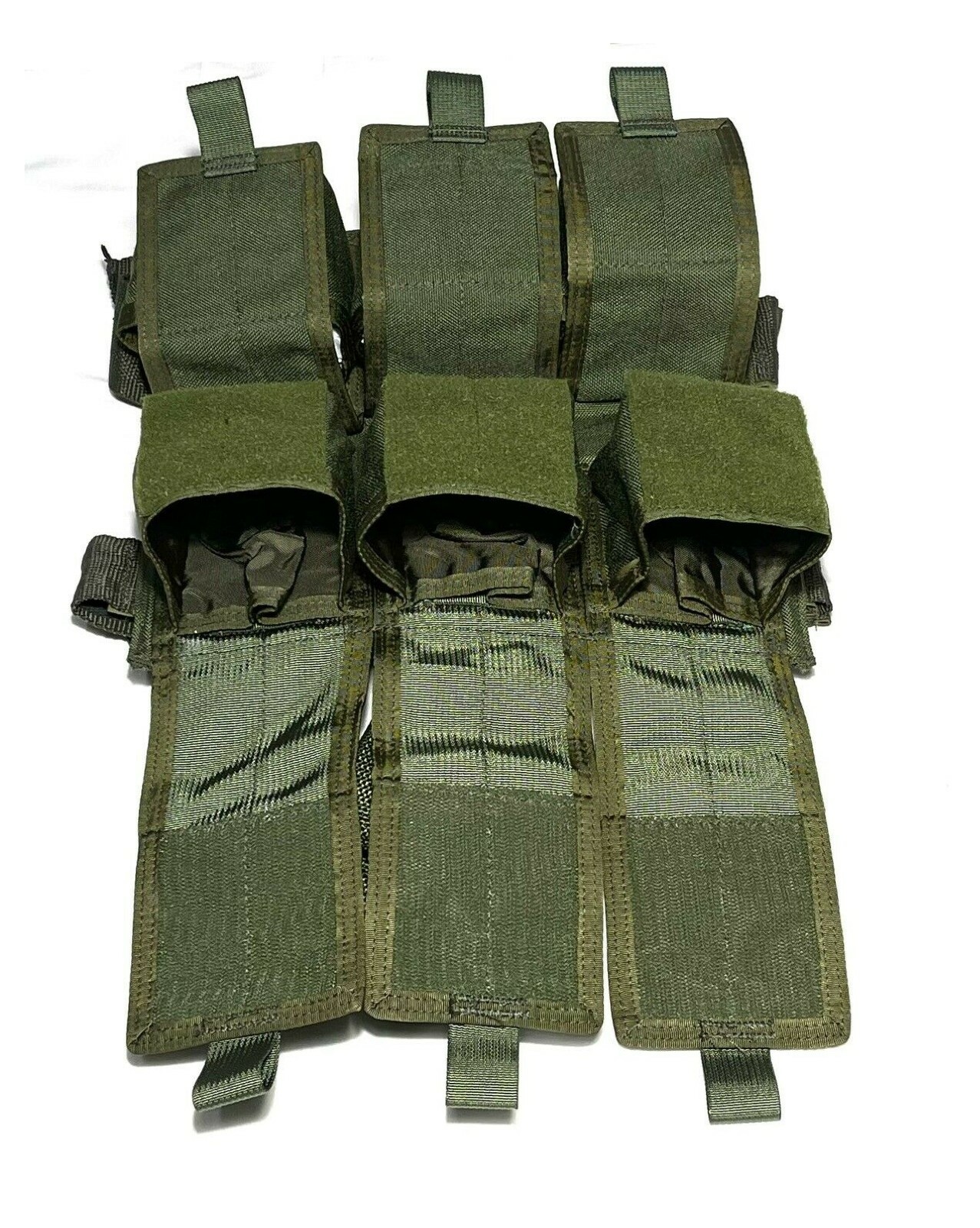 OLD GEN EAGLE INDUSTRIES TAN BUCKLE DROP-LEG PANEL 6 GRENADE POUCHES SEALs CAG