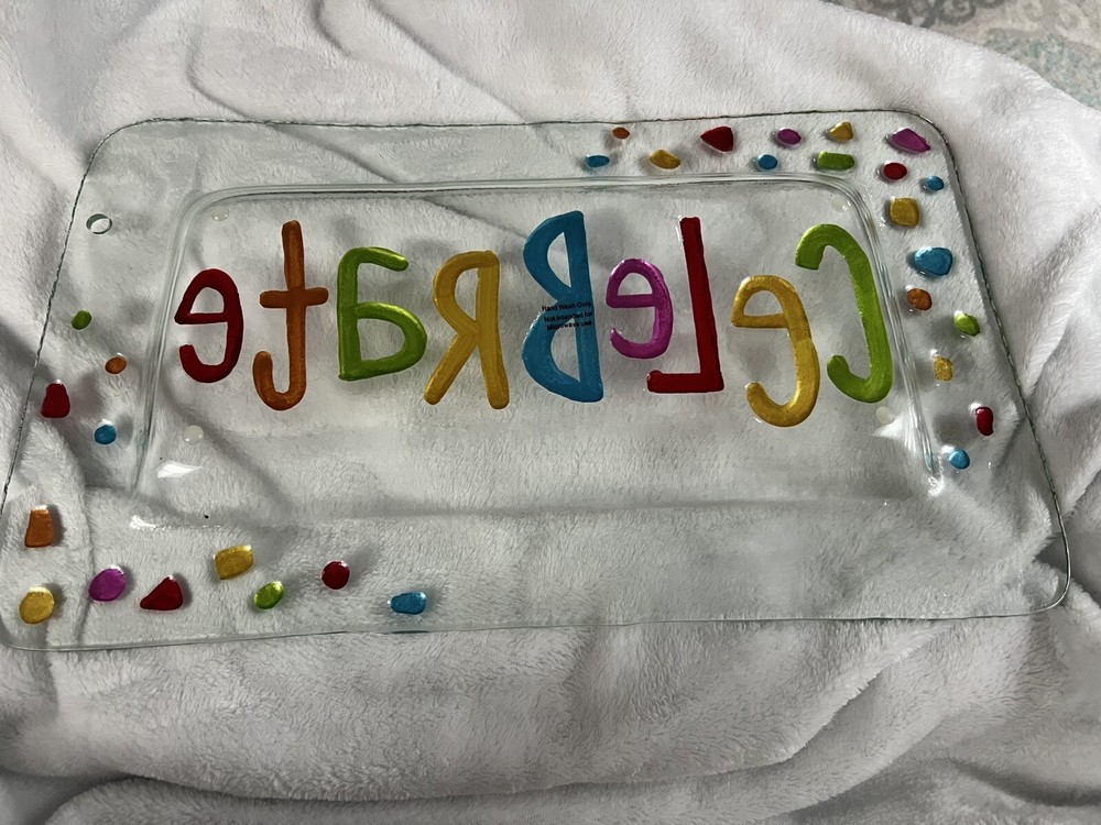 Glass Serving Tray Party Theme