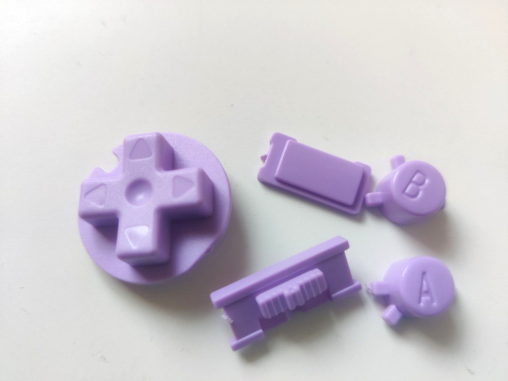 Lavender Purple Replacement Button Set for Game Boy Color (GBC)