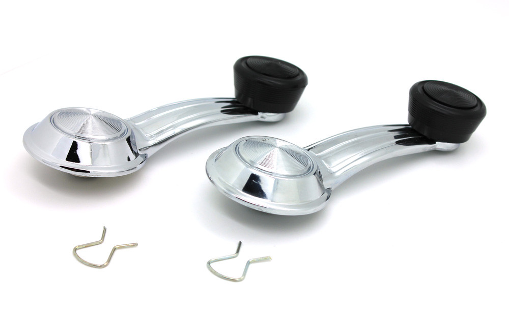 NEW Chrome Window Crank Handle PAIR / FOR LISTED CLASSIC CHEVROLET MODELS