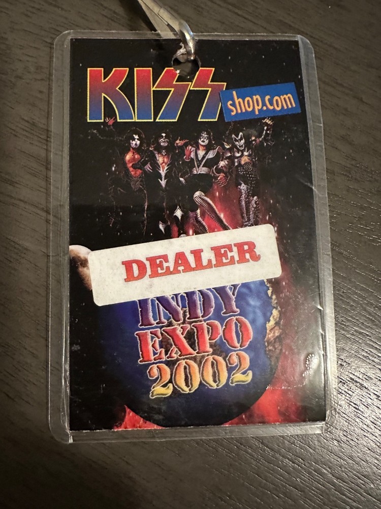 Kiss Laminate Indy Expo 2002 Dealer Authentic Pass