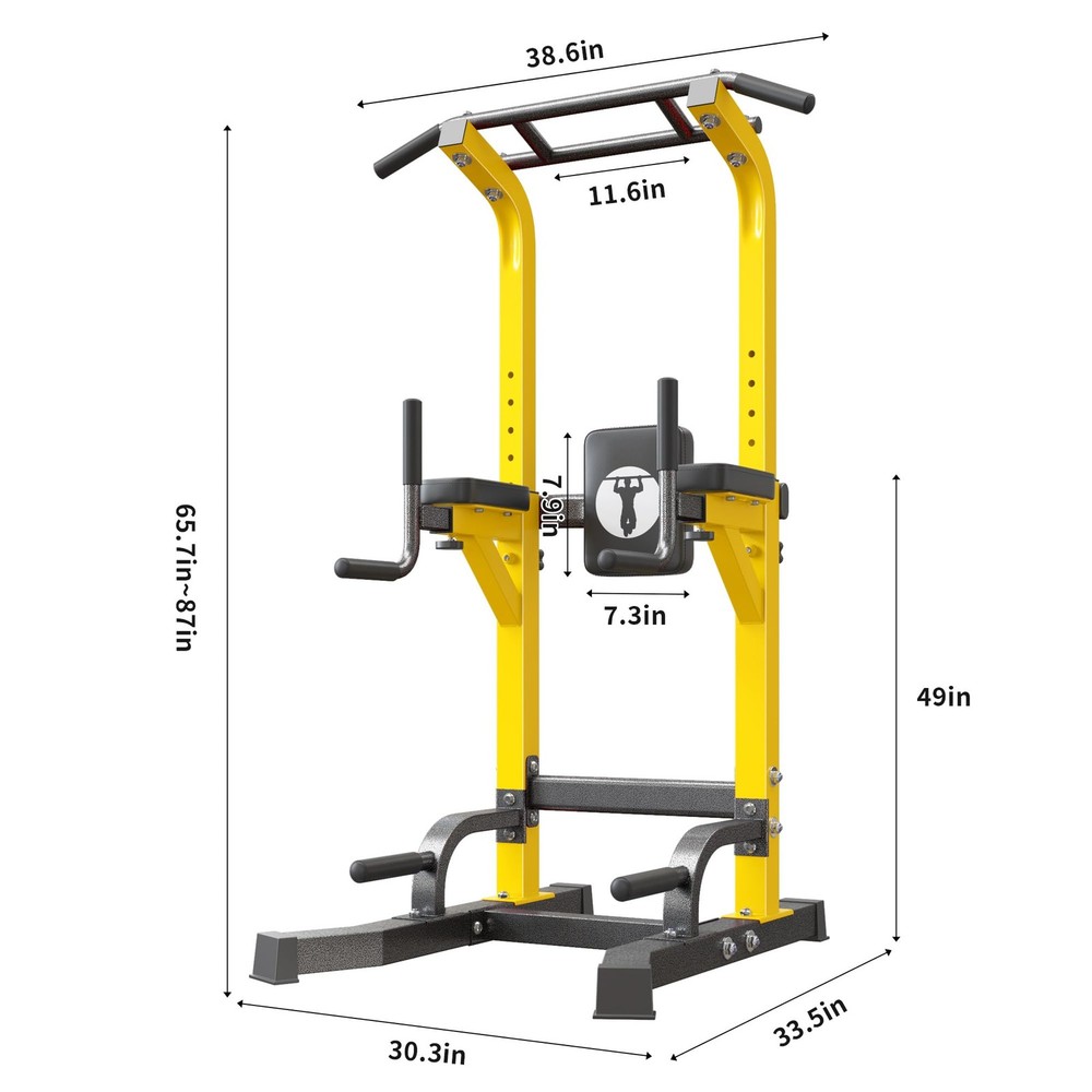 Multi-Function Power Tower Pull Up Bar Station Pull Up Dip Station for Home G...