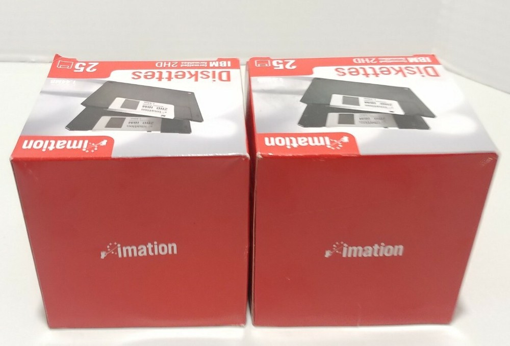 Imation Diskettes 2HD IBM 50 Pack! New Old Stock