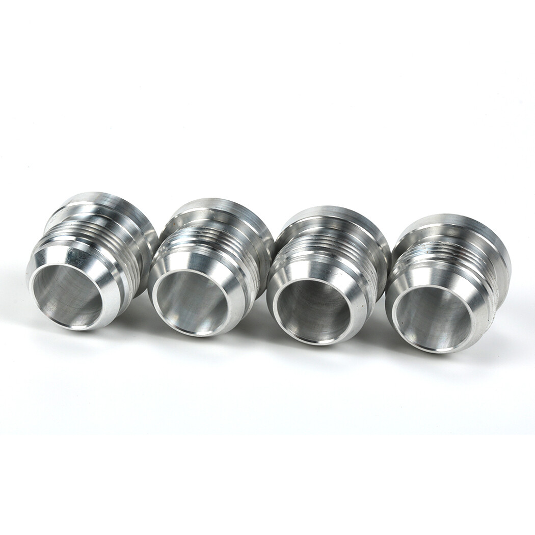 An16, 16 An Male Billet 6061t6 Aluminum Weld On Fitting Bung Qty:4