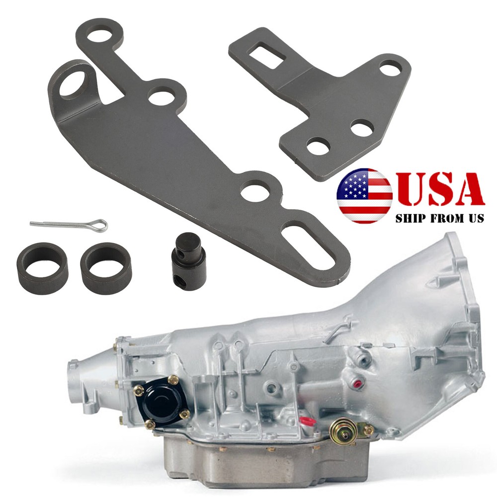 B&M Automatic Transmission Shifter Cable Bracket Kit 35498 For GM TH400 TH350US