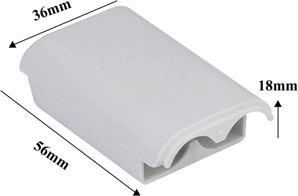 Renew Your Xbox 360 Controller with 2 Pack Replacement Battery Covers, Black ...
