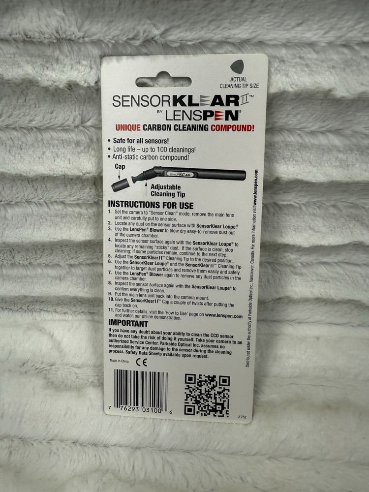 LensPen Sensor Klear II CCD Sensor Cleaner Adjustable Cleaning Tip NEW
