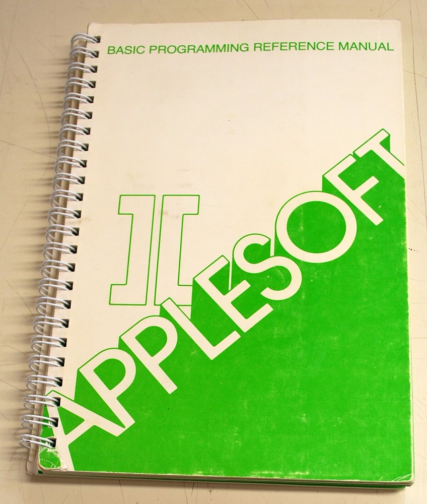 Original " AppleSoft Basic Programming Reference Manual" 167 pages