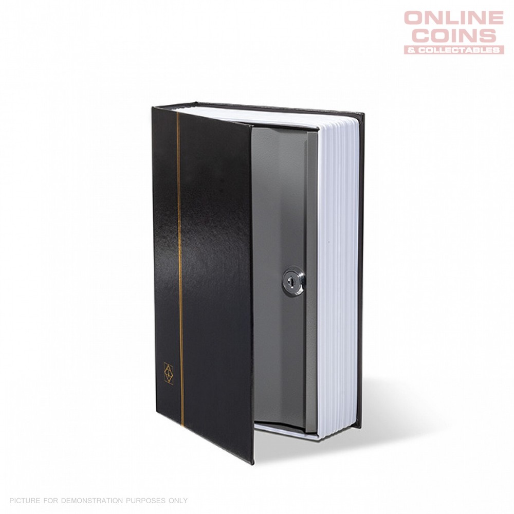 Lighthouse BOOK SAFE - Black with Gold Coloured Embossing