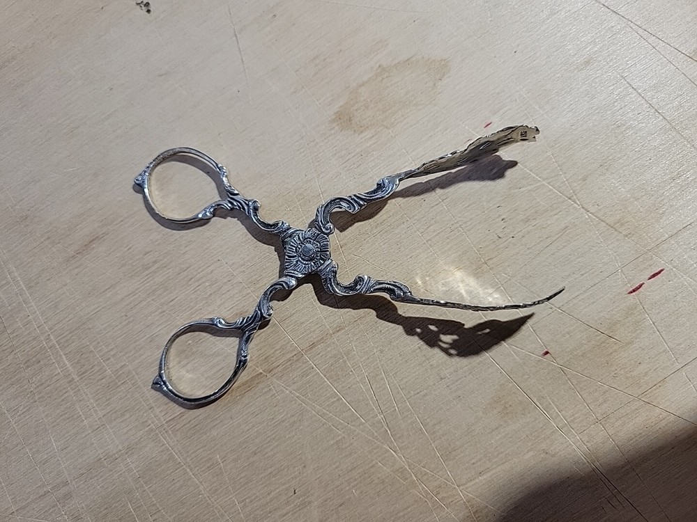 Antique Silver Spaghettis Clipper, .835 Silver