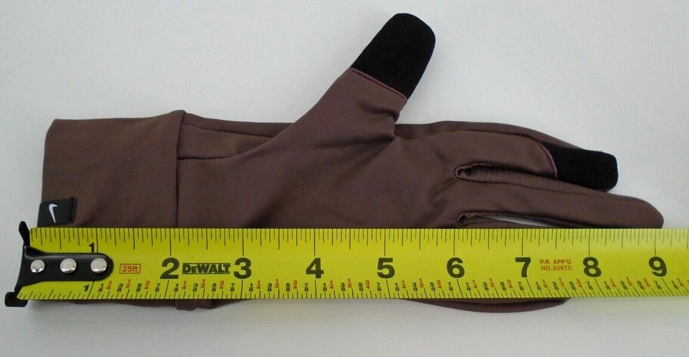 Nike Lightweight Tech Gloves Women's Medium Touch Screen Dark Wine/Silver