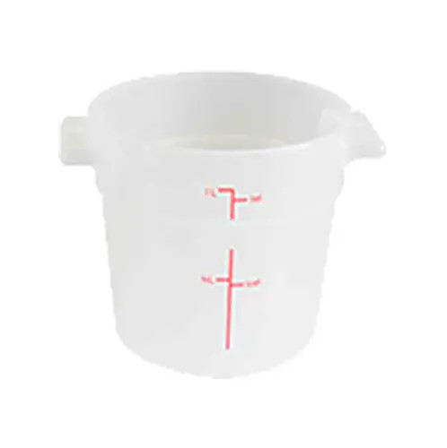 Thunder Group 1 Qt Translucent Polypropylene Round Food Storage Container