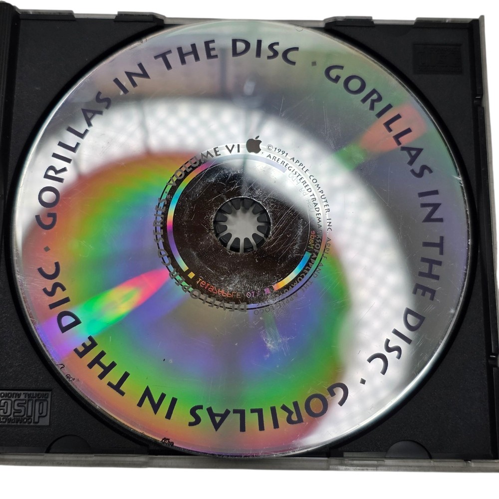1991 Apple Developer CD “Gorillas in the Disc” Vol VI Vintage Mac Software