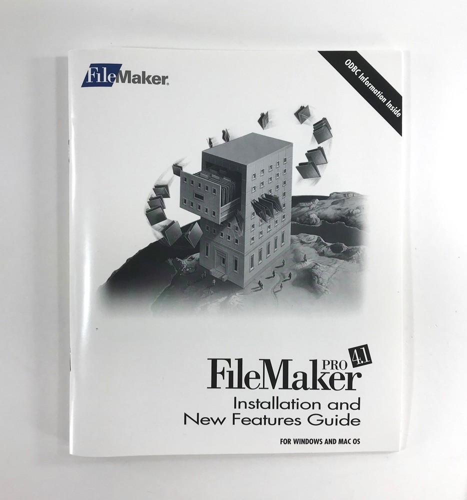 Filemaker Pro 4.1 Software For Mac • Database • Complete in Box w/Serial Numbers