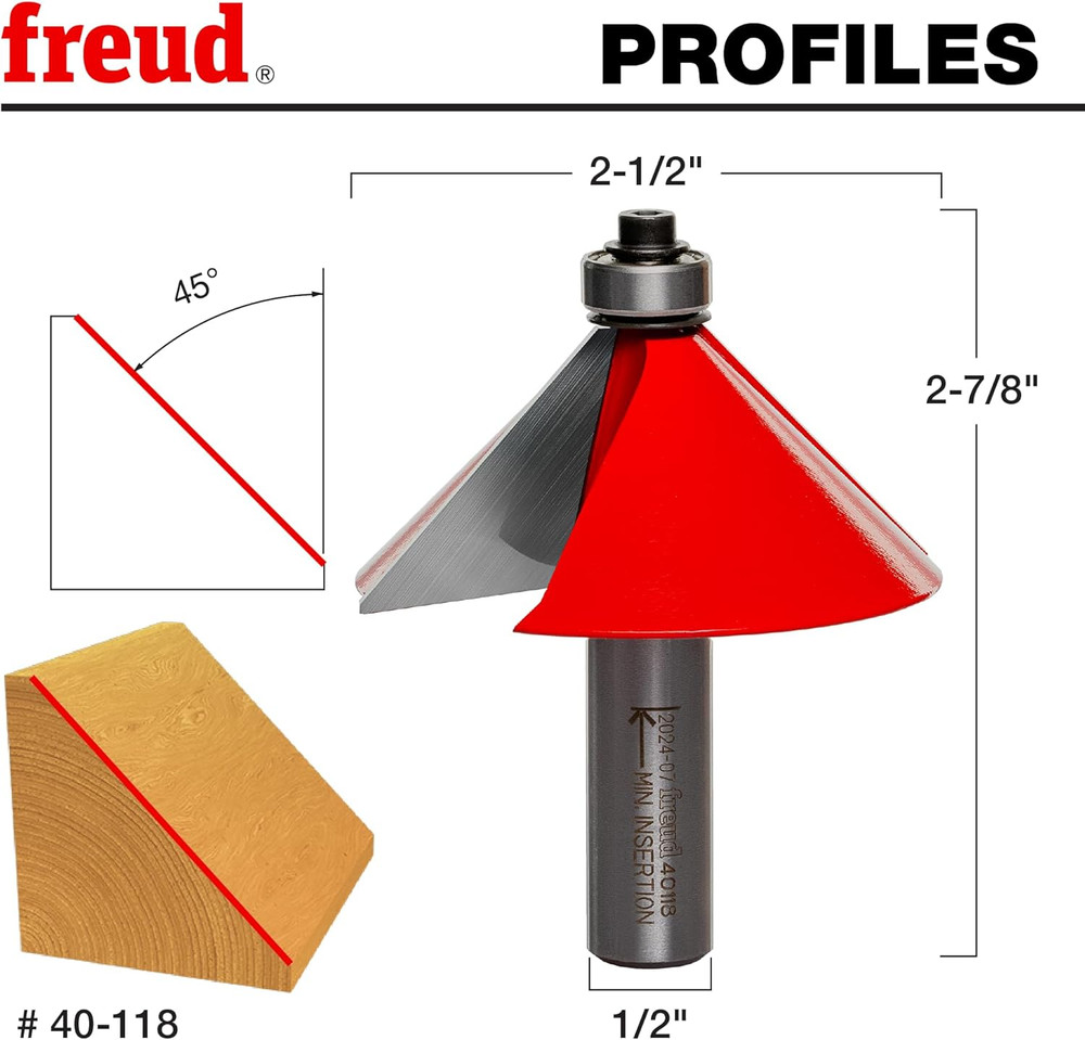 40-118: 2-1/2" (Dia.) Chamfer Bit