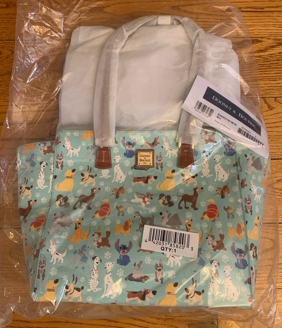 Disney Dogs Dooney & Bourke 2024 Tote Limited Edition of 400 New in Packaging