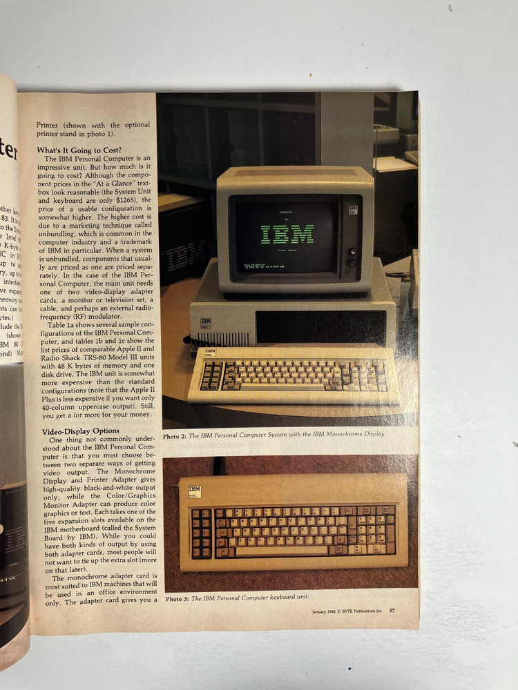 BYTE Magazine January 1982