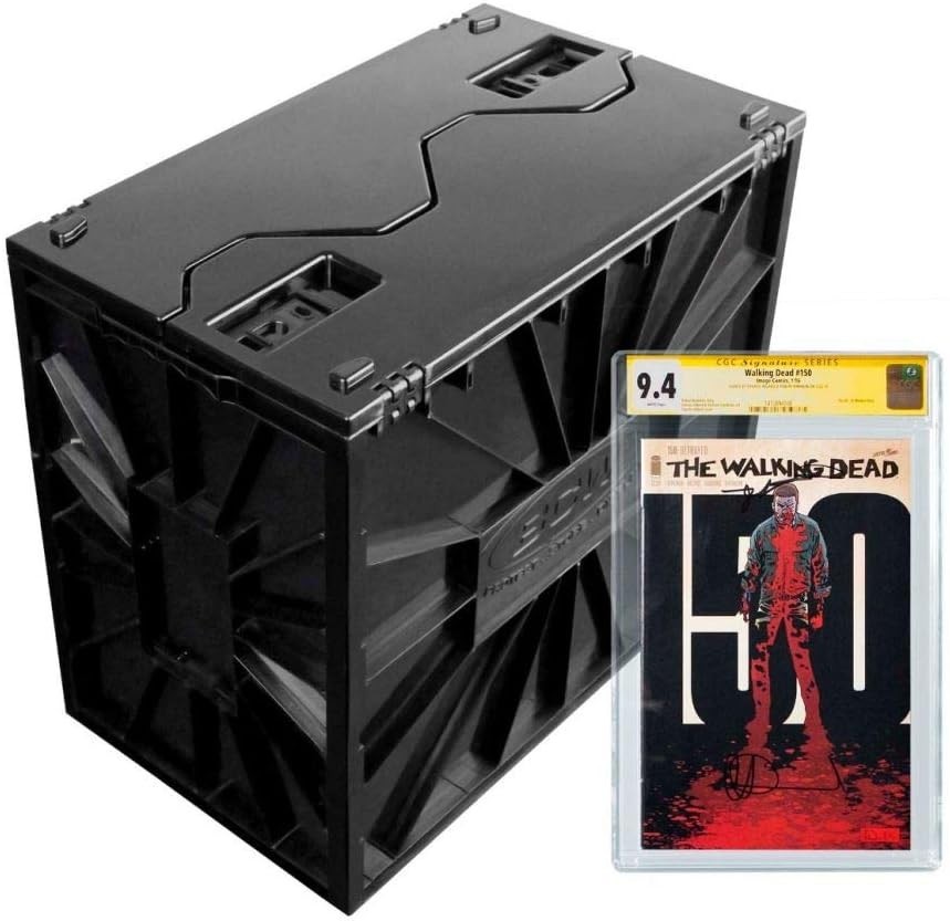 Graded Comic Book Bin with Partition – Black 1 Pack | Holds 30 Graded Comics ...