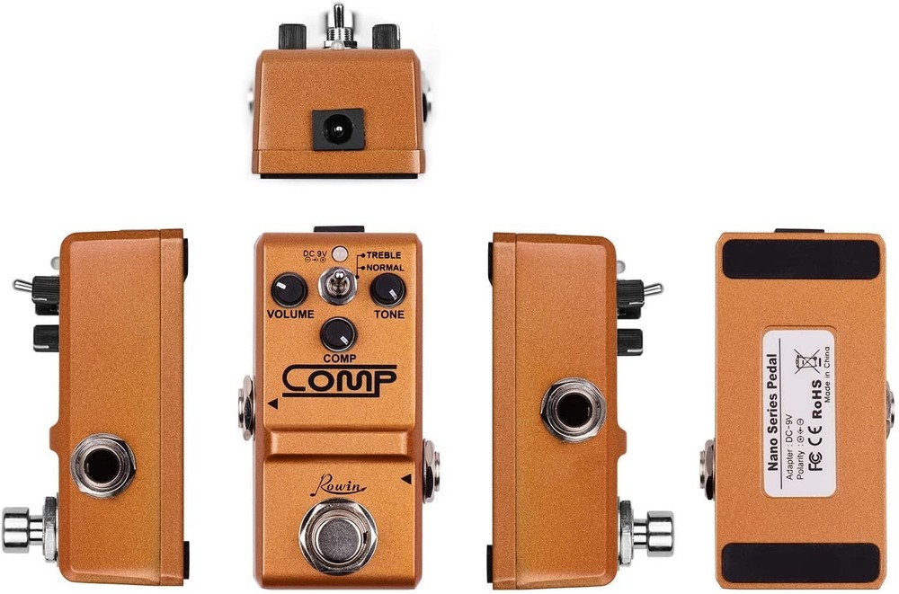 Rowin COMP NANO Series Compressor LN-333 Studio Grade Tones True Bypass CA