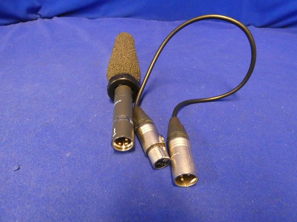Sony ECM-678 Electret Condenser Microphone w/XLR Cable, Windscreen