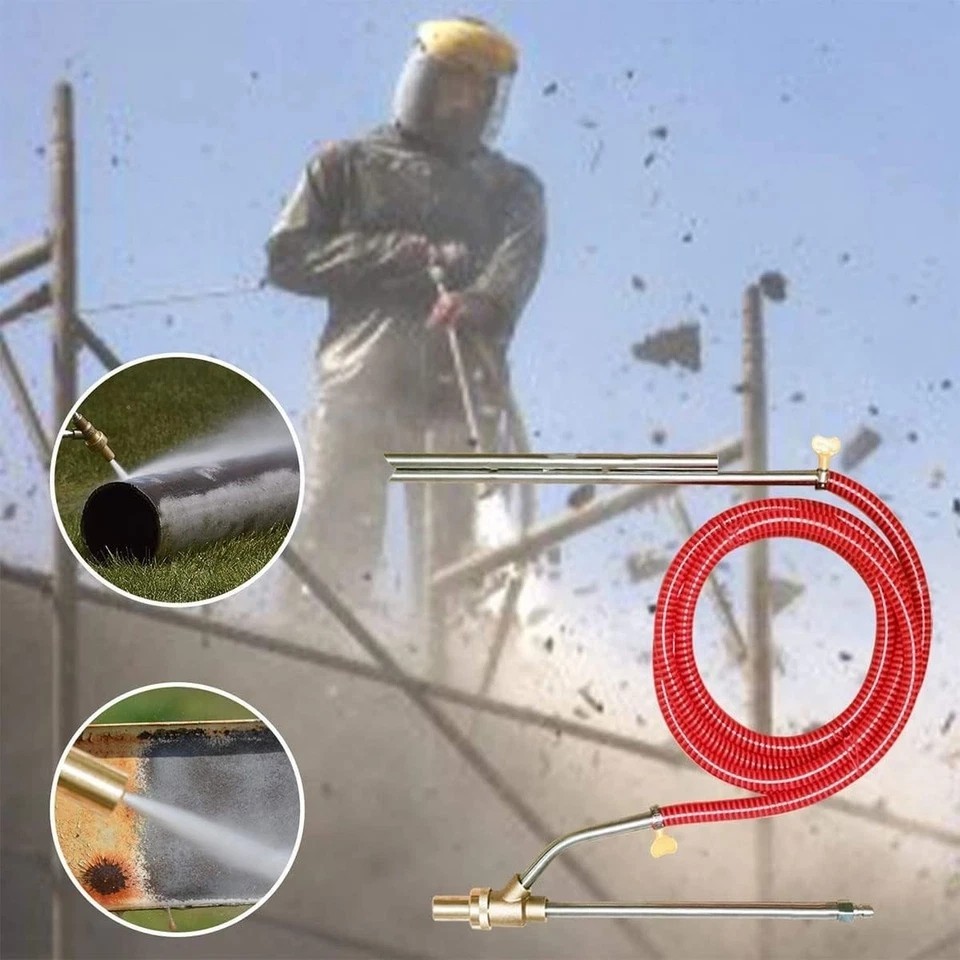 Pressure Washer Sandblasting Kit 5000 PSI Wet Abrasive Sandblaster Attachment wi